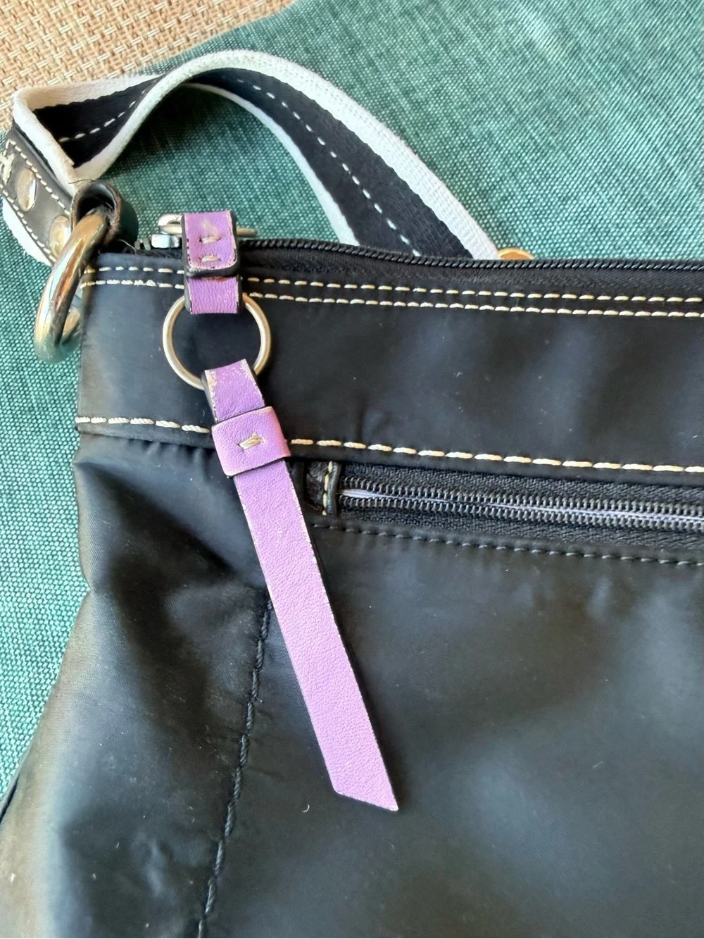 Coach Black Nylon Crossbody Bag Adjustable Strap (see all notes and pictures)